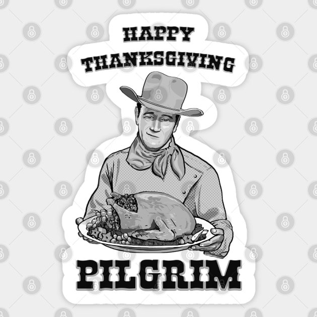 Happy Thanksgiving Pilgrim Sticker by FanboyMuseum